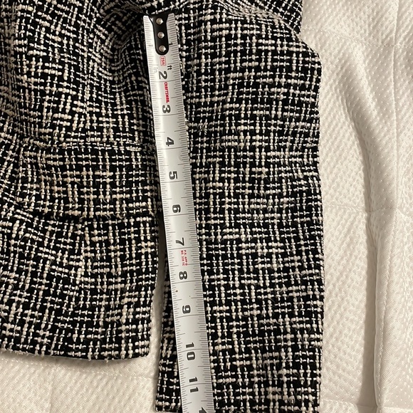 Michael Kors black and white tweed three-quarter sleeves jacket - Picture 5 of 5